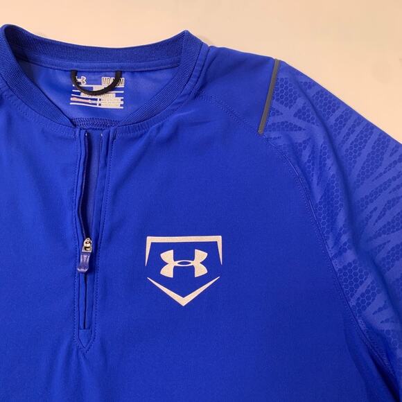 Under Armour Baseball Shirt Mens M Medium AllSeasonGear Batting Cage Warm Up - Picture 3 of 11